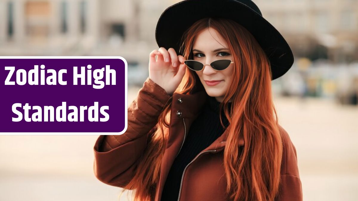 Happy fabulous ginger woman in stylish hat in the street