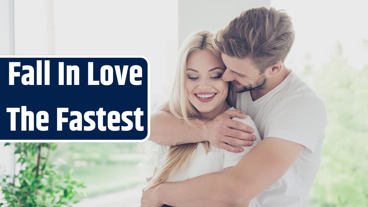 Beautiful sweet couple in white tshirts guy embracing his wife indoors